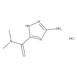 3-Amino-N,N-dimethyl-1H-1,2,4-triazole-5-carboxamide hydrochloride结构式