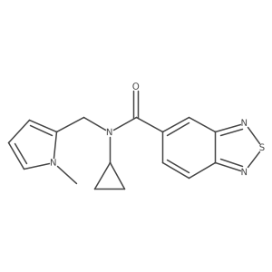 N-cyclopropyl-N-((1-methyl-1H-pyrrol-2-yl)methyl)benzo[c][1,2,5]thiadiazole-5-carboxamide Structure