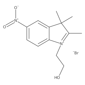 1-(2-Hydroxyethyl)-2,3,3-trimethyl-5-nitro-3H-indol-1-ium bromide Structure