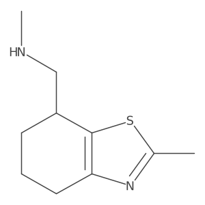 4,5,6,7-Tetrahydro-N,2-dimethyl-7-benzothiazolemethanamine Structure