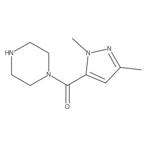 1-(1,3-dimethyl-1H-pyrazole-5-carbonyl)piperazine结构式