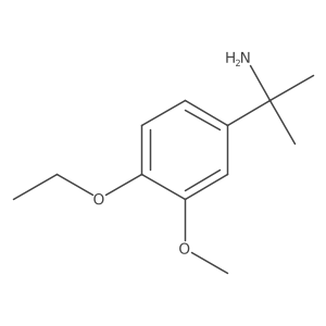 2-(4-Ethoxy-3-methoxyphenyl)propan-2-amine Structure