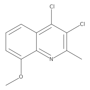 3,4-Dichloro-8-methoxy-2-methylquinoline Structure