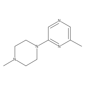 2-Methyl-6-(4-methylpiperazin-1-yl)pyrazine结构式