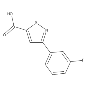 3-(3-Fluorophenyl)isothiazole-5-carboxylic acid Structure