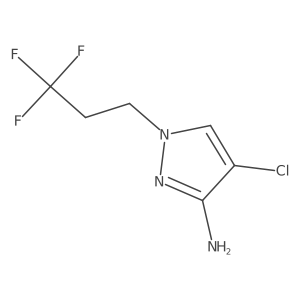 4-chloro-1-(3,3,3-trifluoropropyl)-1H-pyrazol-3-amine结构式