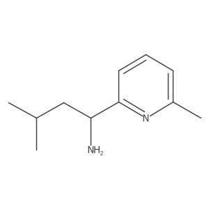 3-Methyl-1-(6-methylpyridin-2-yl)butan-1-amine结构式