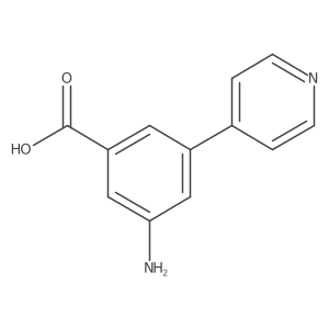 3-Amino-5-(4-pyridinyl)benzoic acid Structure