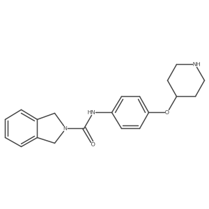 1,3-Dihydro-N-[4-(4-piperidinyloxy)phenyl]-2H-isoindole-2-carboxamide Structure