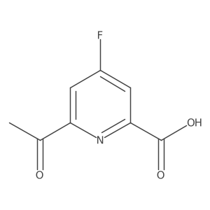 6-Acetyl-4-fluoropyridine-2-carboxylic acid结构式