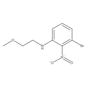 3-Bromo-N-(2-methoxyethyl)-2-nitrobenzenamine Structure
