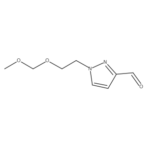 1-(2-(Methoxymethoxy)ethyl)-1H-pyrazole-3-carbaldehyde结构式