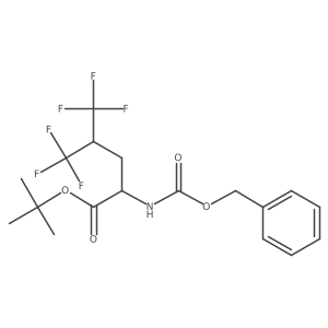 tert-Butyl 2-(benzyloxycarbonylamino)-5,5,5-trifluoro-4-(trifluoromethyl)pentanoate Structure