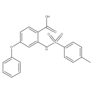 2-{[(4-Methylphenyl)sulfonyl]amino}-4-Phenoxybenzoic Acid结构式