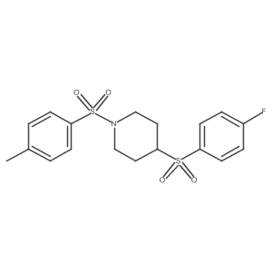 4-((4-Fluorophenyl)sulfonyl)-1-tosylpiperidine Structure