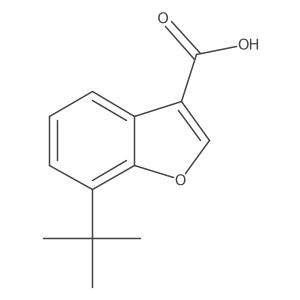 7-Tert-butyl-1-benzofuran-3-carboxylic acid结构式