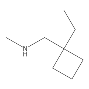 [(1-Ethylcyclobutyl)methyl](methyl)amine Structure