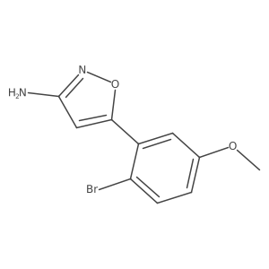 5-(2-Bromo-5-methoxyphenyl)isoxazol-3-amine结构式