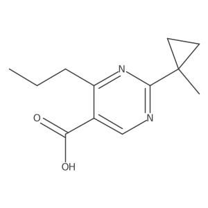 2-(1-Methylcyclopropyl)-4-propylpyrimidine-5-carboxylic acid Structure