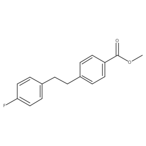 Methyl 4-[2-(4-fluorophenyl)ethyl]benzoate结构式