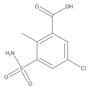 5-Chloro-2-methyl-3-sulfamoylbenzoic acid Structure