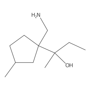 2-[1-(Aminomethyl)-3-methylcyclopentyl]butan-2-ol Structure