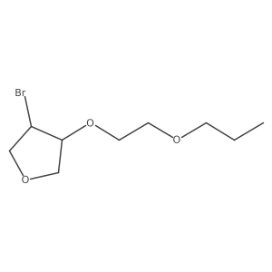 3-Bromo-4-(2-propoxyethoxy)oxolane结构式