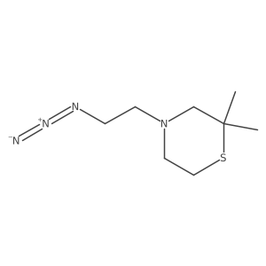 4-(2-Azidoethyl)-2,2-dimethylthiomorpholine结构式