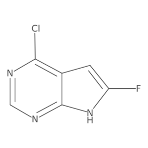 Fc1cc2c(Cl)ncnc2[nH]1结构式