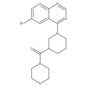 6-Bromo-4-[3-(morpholine-4-carbonyl)piperidin-1-yl]quinazoline Structure