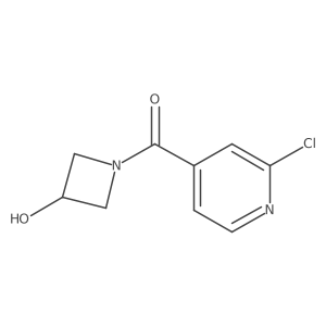 (2-Chloropyridin-4-yl)(3-hydroxyazetidin-1-yl)methanone Structure
