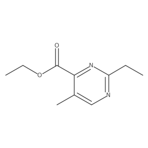 Ethyl 2-ethyl-5-methylpyrimidine-4-carboxylate Structure