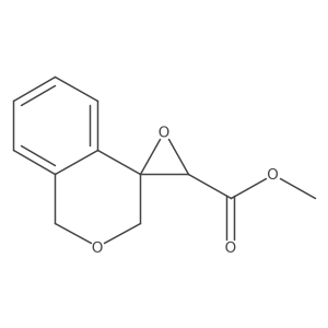 Methyl 1,3-dihydrospiro[2-benzopyran-4,2'-oxirane]-3'-carboxylate Structure
