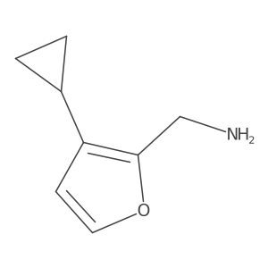 (3-Cyclopropylfuran-2-yl)methanamine结构式