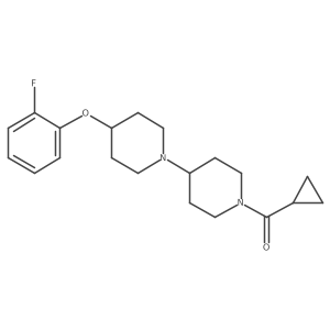 Cyclopropyl(4-(2-fluorophenoxy)-[1,4'-bipiperidin]-1'-yl)methanone Structure