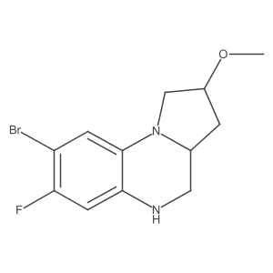 8-bromo-7-fluoro-2-methoxy-1H,2H,3H,3aH,4H,5H-pyrrolo[1,2-a]quinoxaline Structure