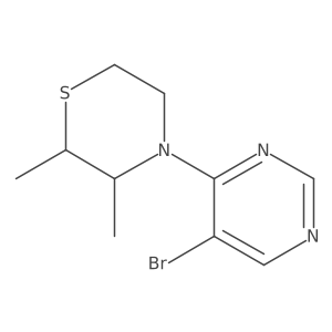 4-(5-Bromopyrimidin-4-yl)-2,3-dimethylthiomorpholine Structure