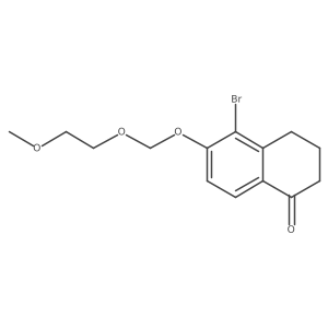 5-Bromo-3,4-dihydro-6-[(2-methoxyethoxy)methoxy]-1(2H)-naphthalenone结构式