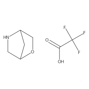 2-Oxa-5-azabicyclo[2.2.1]heptane 2,2,2-trifluoroacetate结构式
