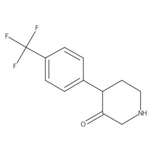 4-[4-(Trifluoromethyl)phenyl]piperidin-3-one结构式