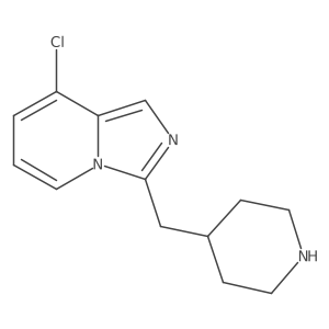 Imidazo[1,5-a]pyridine, 8-chloro-3-(4-piperidinylmethyl)-结构式
