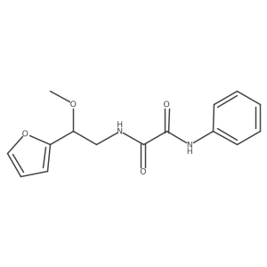 N1-(2-(furan-2-yl)-2-methoxyethyl)-N2-phenyloxalamide Structure