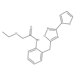 2-ethoxy-N-(2-((3-(furan-2-yl)-1,2,4-oxadiazol-5-yl)methyl)phenyl)acetamide Structure