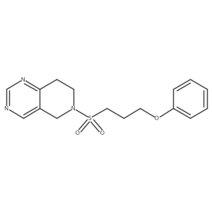 6-((3-Phenoxypropyl)sulfonyl)-5,6,7,8-tetrahydropyrido[4,3-d]pyrimidine Structure
