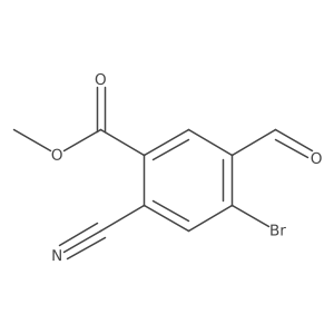 Methyl 4-bromo-2-cyano-5-formylbenzoate Structure