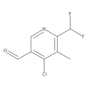 4-Chloro-6-(difluoromethyl)-5-methylnicotinaldehyde Structure