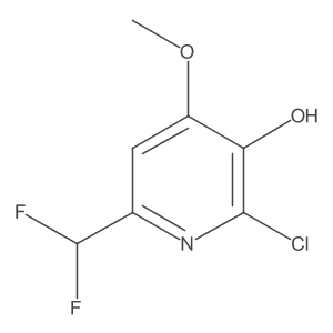 2-Chloro-6-(difluoromethyl)-4-methoxypyridin-3-ol结构式