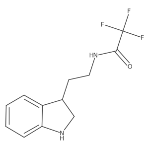 N-[2-(2,3-dihydro-1H-indol-3-yl)ethyl]-2,2,2-trifluoroacetamide结构式