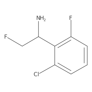 1-(2-Chloro-6-fluorophenyl)-2-fluoroethan-1-amine结构式