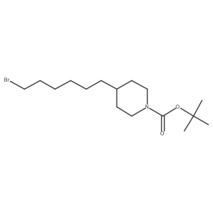 Tert-butyl 4-(6-bromohexyl)piperidine-1-carboxylate Structure